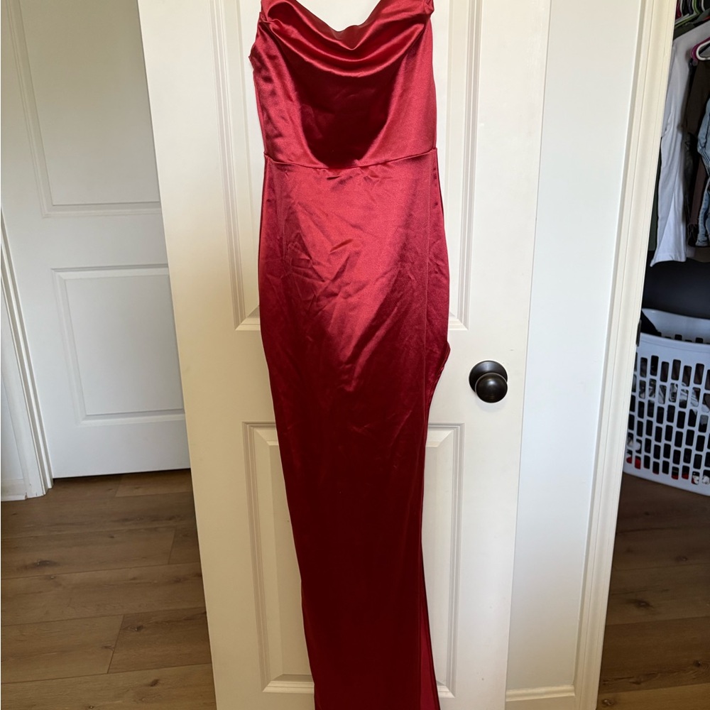Elegant Red Evening Gown
